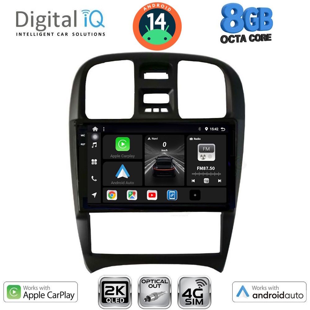 Βλησαρούλης Car Center - DIGITAL IQ BXK 20247_CPAA (9inc) MULTIMEDIA TABLET for HYUNDAI SONATA mod. 2000-2006