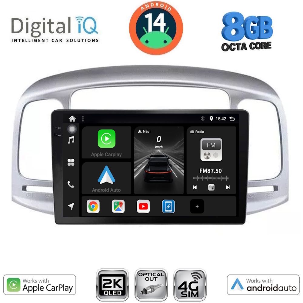 Βλησαρούλης Car Center - DIGITAL IQ BXK 20249_CPAA (9inc) MULTIMEDIA TABLET for HYUNDAI ACCENT mod. 2005-2012
