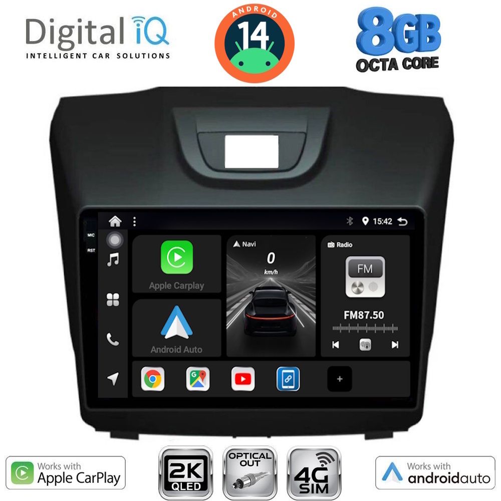 Βλησαρούλης Car Center - DIGITAL IQ BXK 20255_CPAA (9inc) MULTIMEDIA TABLET for ISUZU DMAX mod. 2012>