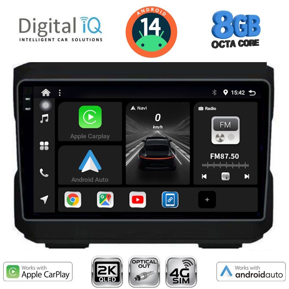 Βλησαρούλης Car Center - DIGITAL IQ BXK 20272_CPAA (10inc) MULTIMEDIA TABLET for JEEP  mod. 2007-2014 - DODGE mod. 2007>