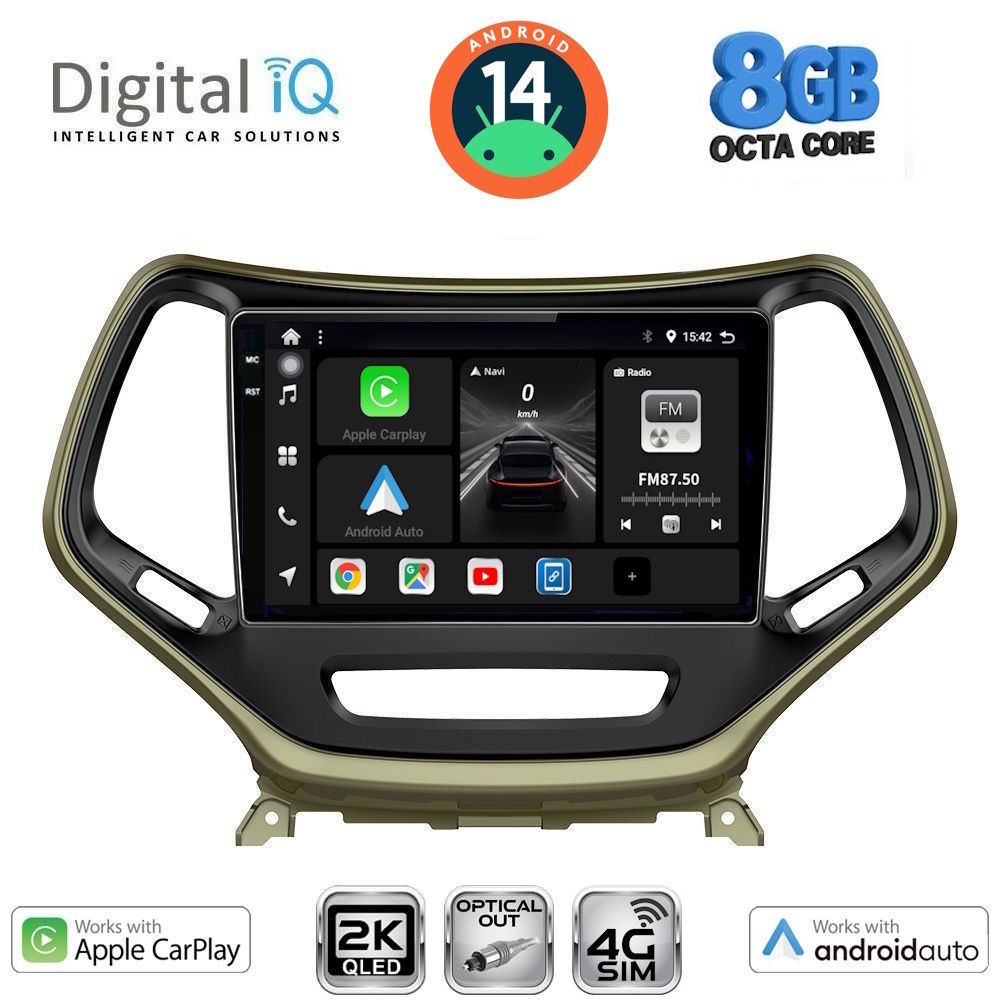Βλησαρούλης Car Center - DIGITAL IQ BXK 20273_CPAA (10inc) MULTIMEDIA TABLET for JEEP CHEROKEE mod. 2014>