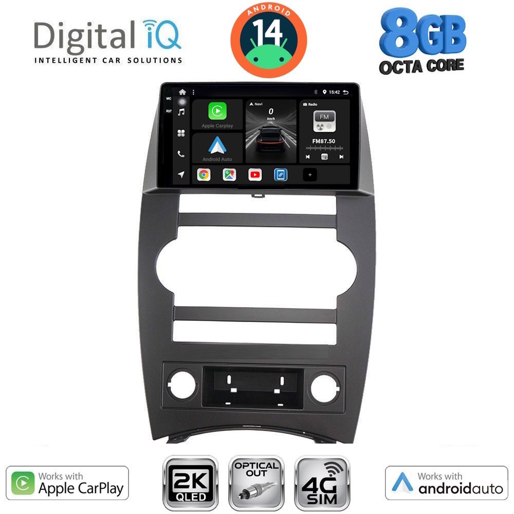 Βλησαρούλης Car Center - DIGITAL IQ BXK 20274_CPAA (9inc) MULTIMEDIA TABLET for JEEP COMMANDER mod. 2007-2009