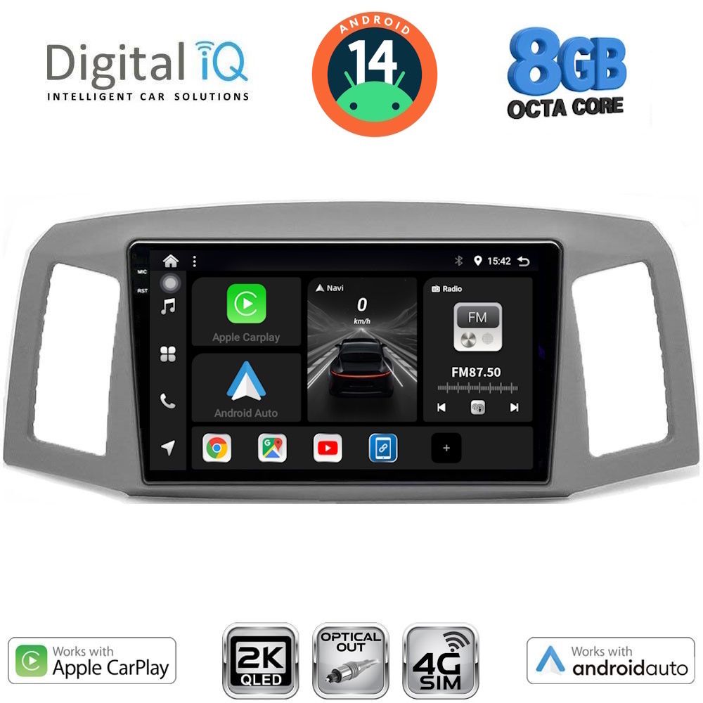 Βλησαρούλης Car Center - DIGITAL IQ BXK 20281_CPAA (10inc) MULTIMEDIA TABLET for JEEP GRAND CHEROKEE mod. 2005-2007