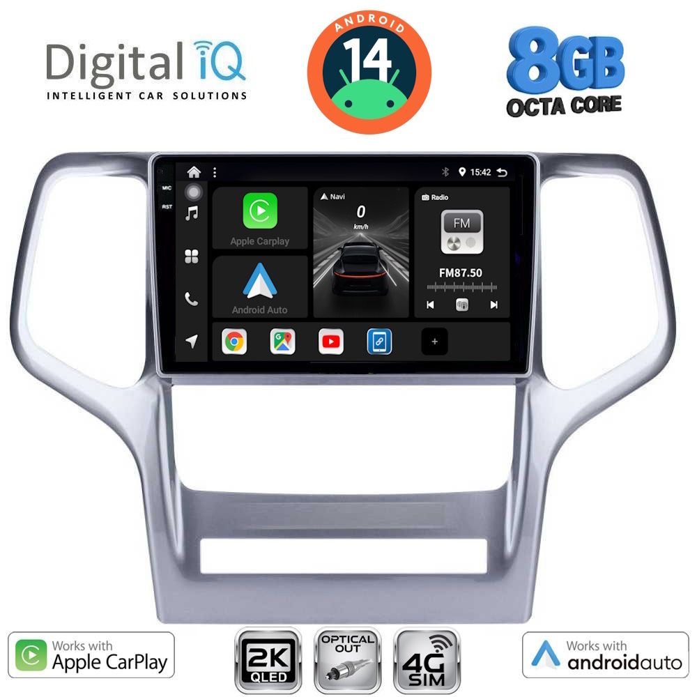 Βλησαρούλης Car Center - DIGITAL IQ BXK 20282_CPAA (9inc) MULTIMEDIA TABLET for JEEP GRAND CHEROKEE mod. 2011-2014
