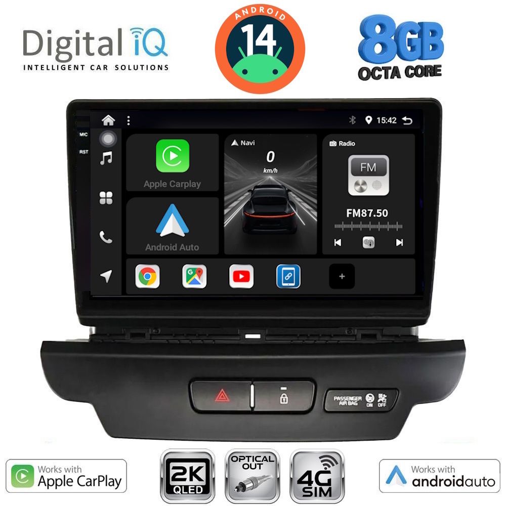 Βλησαρούλης Car Center - DIGITAL IQ BXK 20304_CPAA (9inc) MULTIMEDIA TABLET for KIA CEED - XCEED mod. 2018-2022