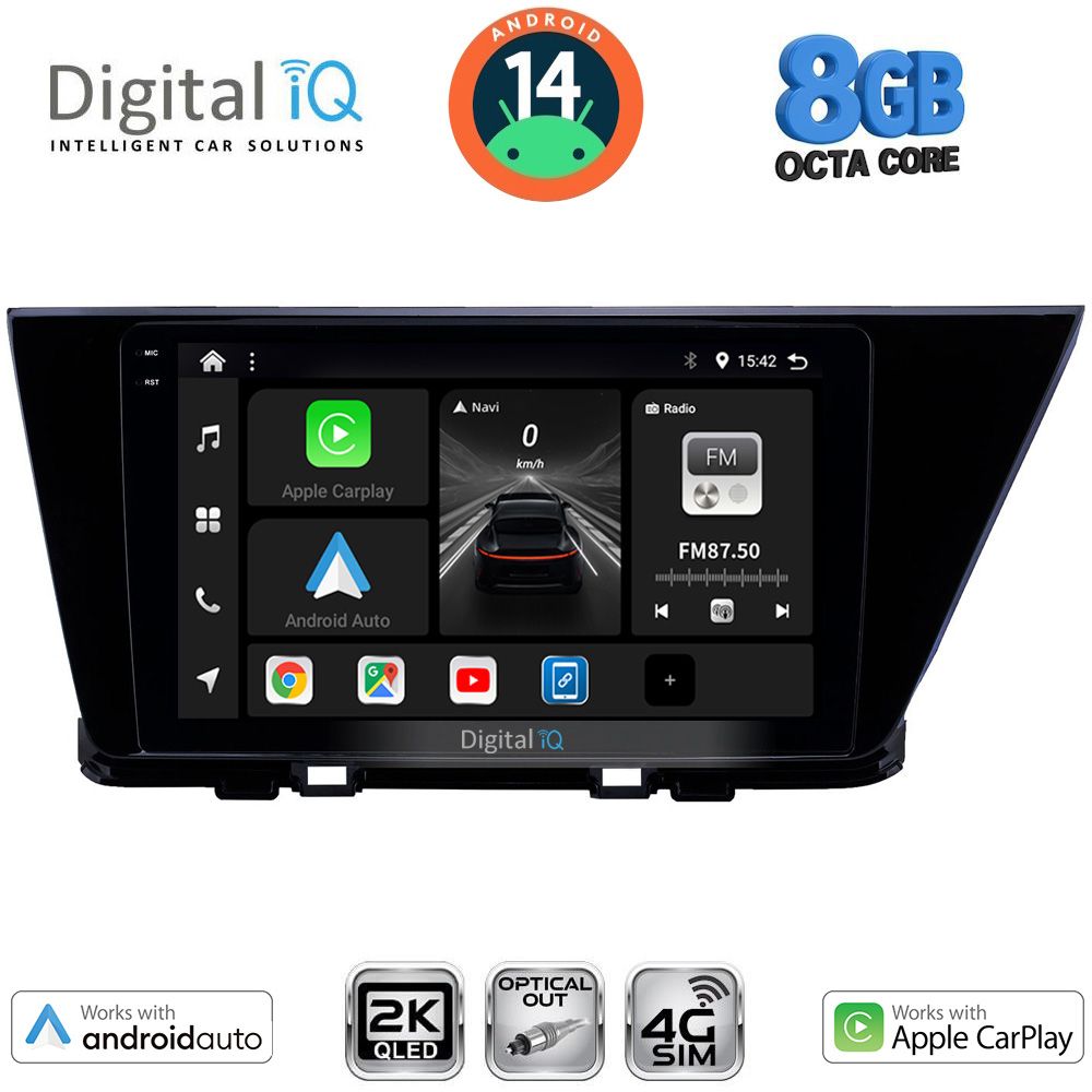 Βλησαρούλης Car Center - DIGITAL IQ BXK 20305_CPAA (9inc) MULTIMEDIA TABLET for KIA NIRO mod. 2017-2021