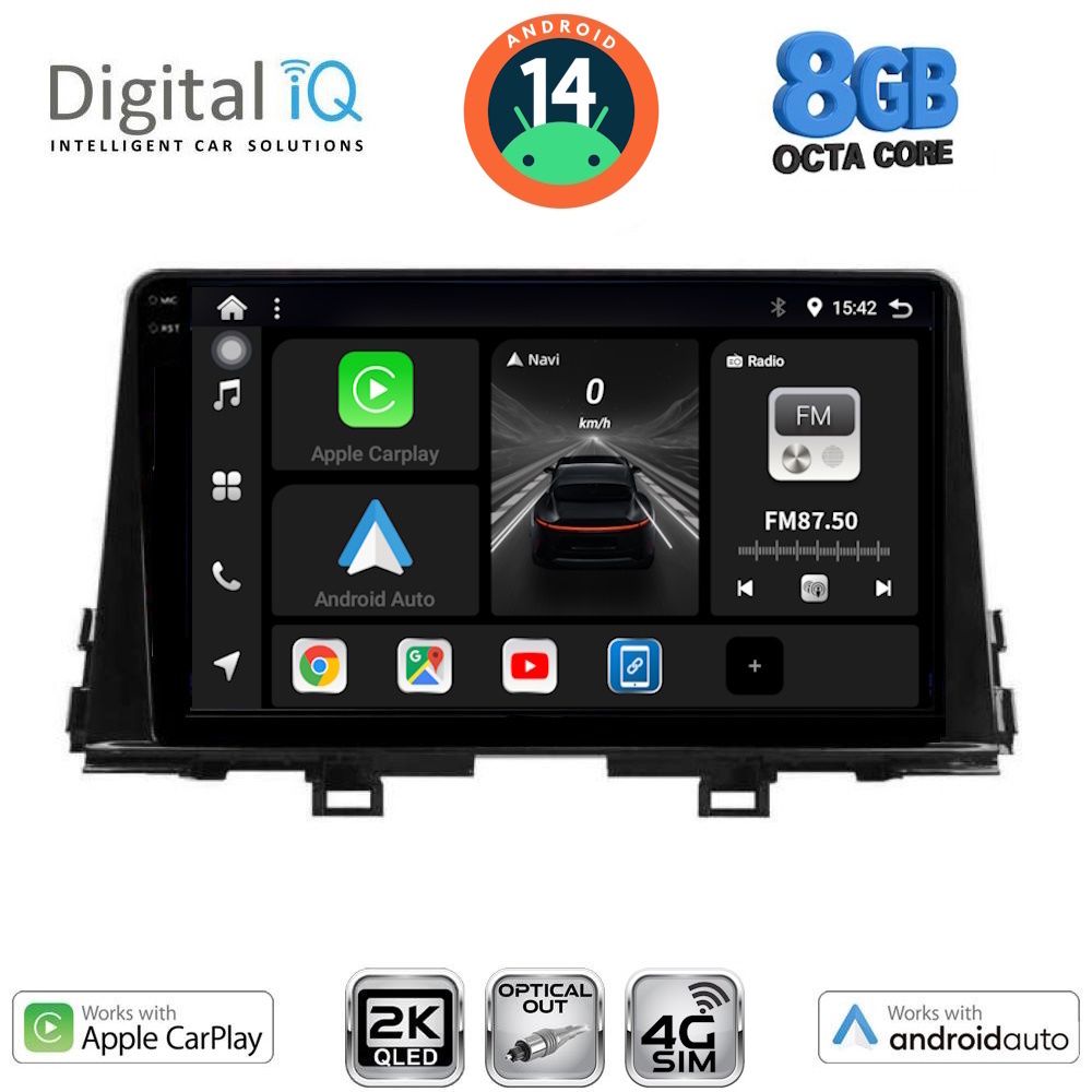 Βλησαρούλης Car Center - DIGITAL IQ BXK 20310_CPAA (9inc) MULTIMEDIA TABLET for KIA PICANTO mod. 2021>