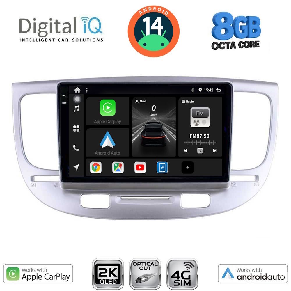 Βλησαρούλης Car Center - DIGITAL IQ BXK 20313_CPAA (9inc) MULTIMEDIA TABLET for KIA RIO mod. 2005-2011