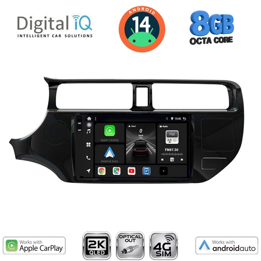Βλησαρούλης Car Center - DIGITAL IQ BXK 20314_CPAA (9inc) MULTIMEDIA TABLET for KIA RIO mod. 2012-2015