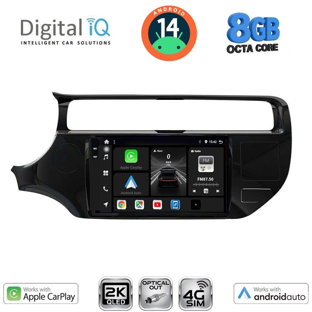 Βλησαρούλης Car Center - DIGITAL IQ BXK 20315_CPAA (9inc) MULTIMEDIA TABLET for KIA RIO mod. 2015-2018