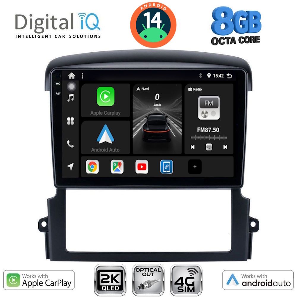 Βλησαρούλης Car Center - DIGITAL IQ BXK 20317_CPAA (9inc) MULTIMEDIA TABLET for KIA SORENTO mod. 2006-2009