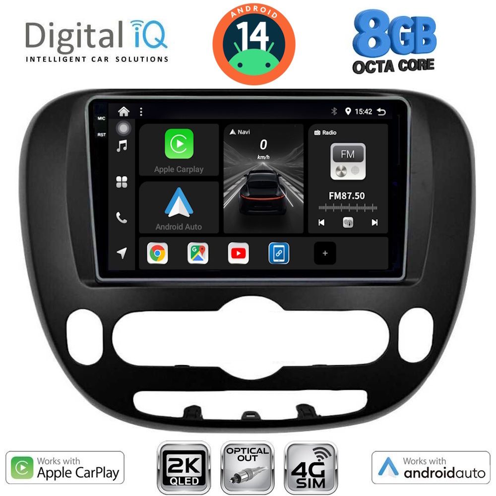 Βλησαρούλης Car Center - DIGITAL IQ BXK 20321_CPAA (9inc) MULTIMEDIA TABLET for KIA SOUL mod. 2014>