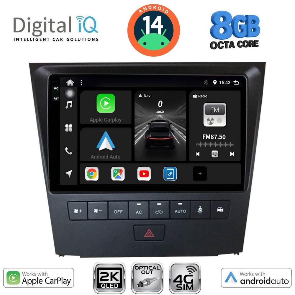 Βλησαρούλης Car Center - DIGITAL IQ BXK 20341_CPAA (9inc) MULTIMEDIA TABLET for LEXUS GS mod. 2004-2011