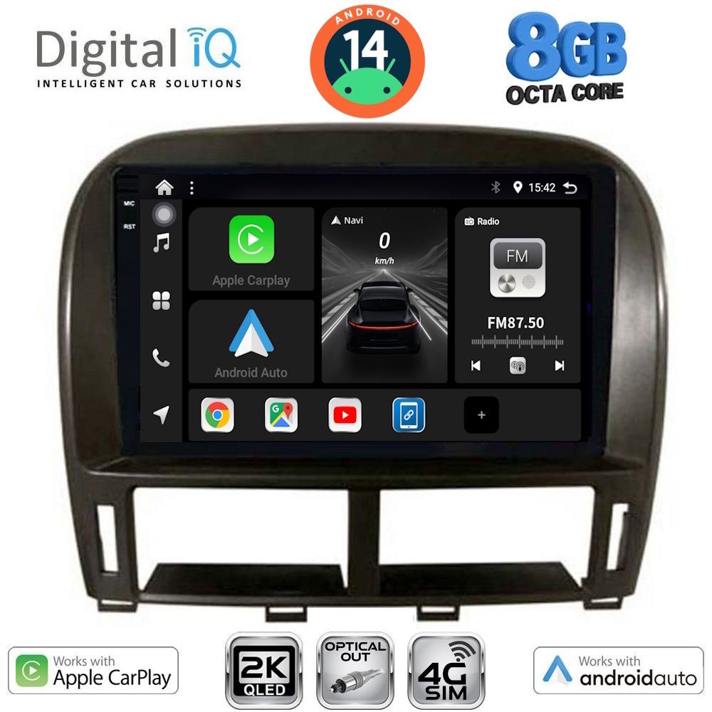 Βλησαρούλης Car Center - DIGITAL IQ BXK 20343_CPAA (9inc) MULTIMEDIA TABLET for LEXUS LS 430 – XF 430 mod. 2000-2006