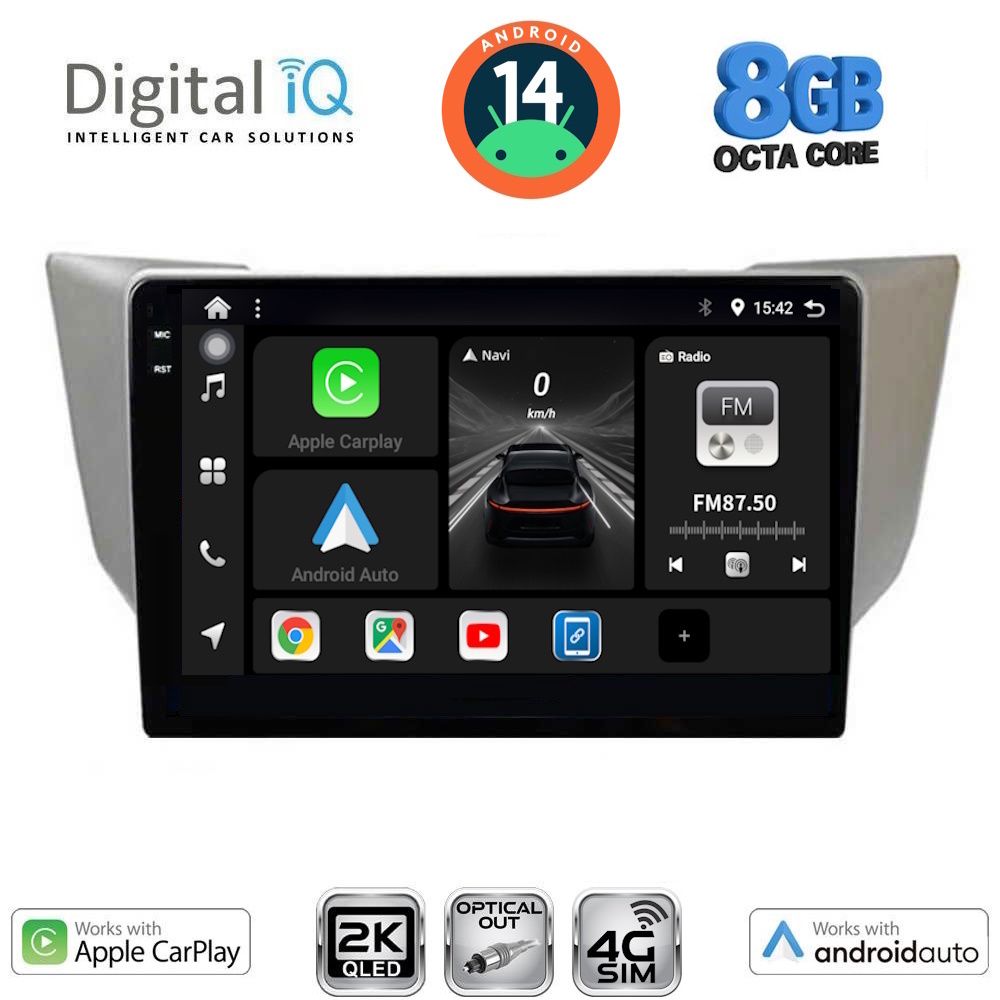 Βλησαρούλης Car Center - DIGITAL IQ BXK 20345_CPAA (9inc) MULTIMEDIA TABLET for LEXUS RX 300 – 400 mod. 2003-2008