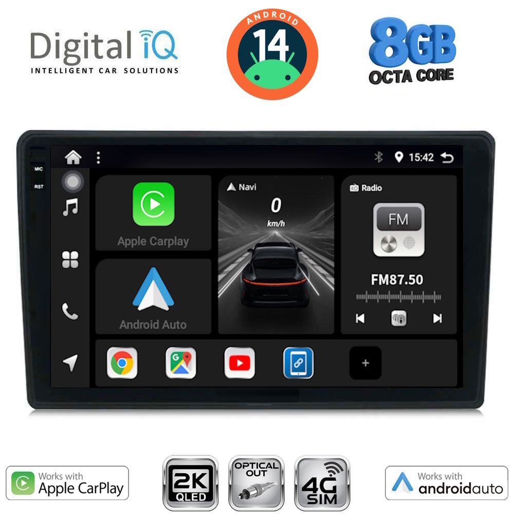 Βλησαρούλης Car Center - DIGITAL IQ BXK 20360_CPAA (9inc) MULTIMEDIA TABLET for MAZDA 2 mod. 2002-2007