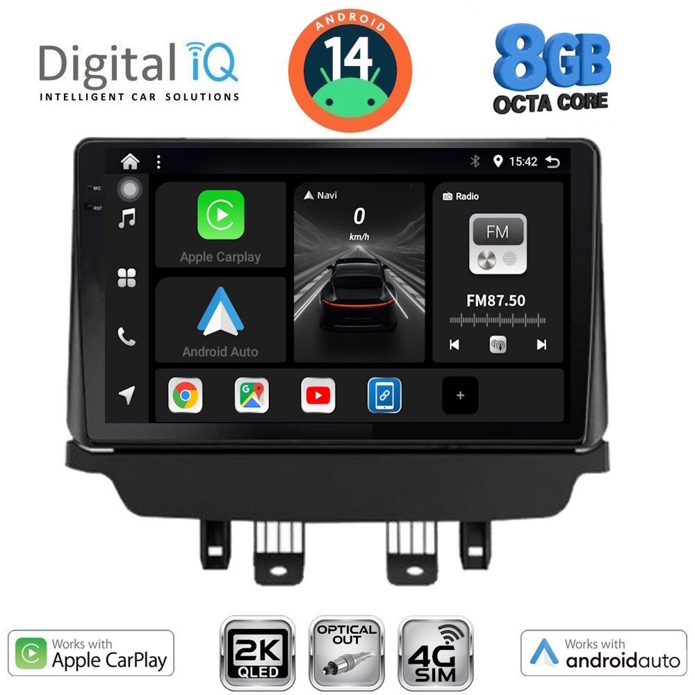 Βλησαρούλης Car Center - DIGITAL IQ BXK 20362_CPAA (9inc) MULTIMEDIA TABLET for MAZDA 2 mod. 2014>