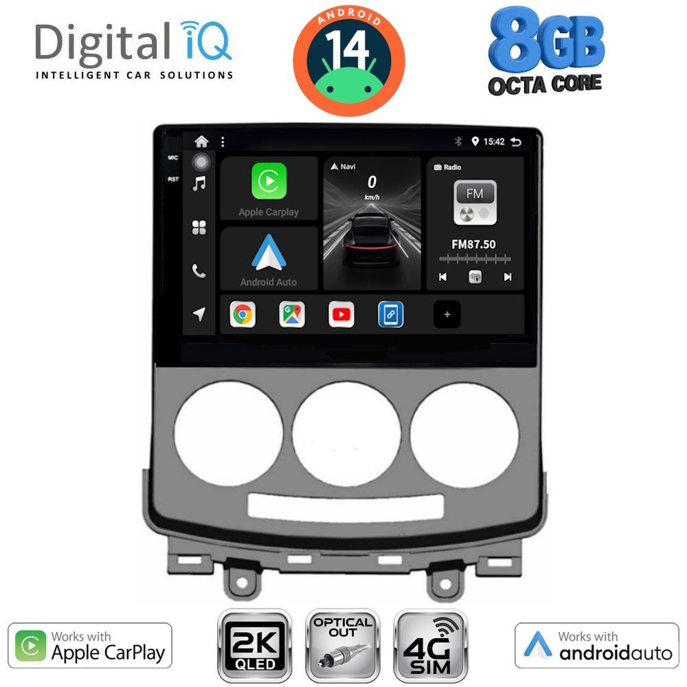 Βλησαρούλης Car Center - DIGITAL IQ BXK 20370_CPAA (9inc) MULTIMEDIA TABLET for MAZDA 5  mod. 2004-2010