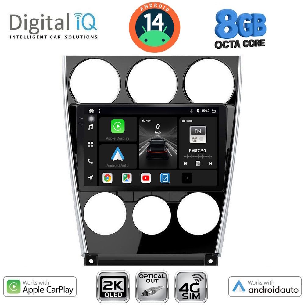 Βλησαρούλης Car Center - DIGITAL IQ BXK 20375_CPAA (9inc) MULTIMEDIA TABLET for MAZDA 6 (FACELIFT) mod. 2005-2008