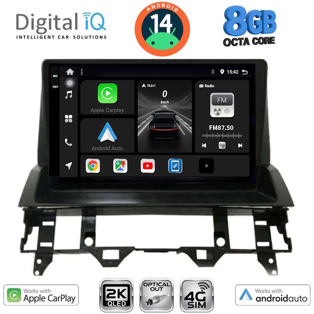 Βλησαρούλης Car Center - DIGITAL IQ BXK 20376_CPAA DASH (10inc) MULTIMEDIA TABLET for MAZDA 6 mod. 2002-2008