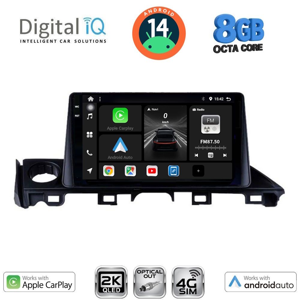 Βλησαρούλης Car Center - DIGITAL IQ BXK 20379_CPAA (9inc) MULTIMEDIA TABLET for MAZDA 6 mod. 2017-2020