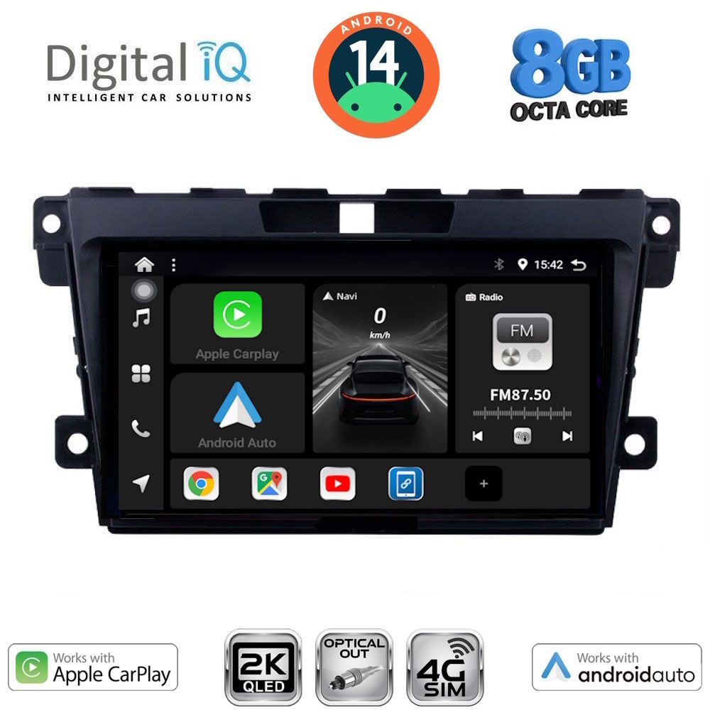 Βλησαρούλης Car Center - DIGITAL IQ BXK 20389_CPAA (9inc) MULTIMEDIA TABLET for MAZDA CX7  mod. 2006-2012
