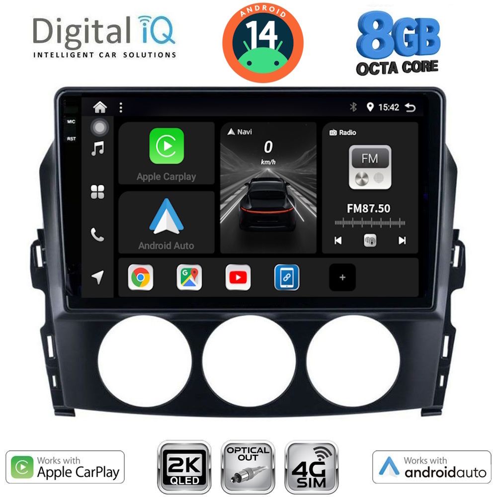 Βλησαρούλης Car Center - DIGITAL IQ BXK 20392_CPAA (9inc) MULTIMEDIA TABLET for MAZDA MX5 mod. 2005-2015