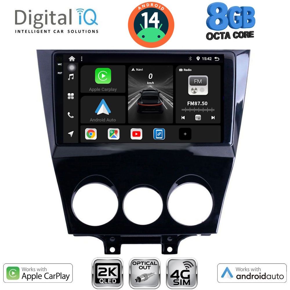 Βλησαρούλης Car Center - DIGITAL IQ BXK 20395_CPAA (9inc) MULTIMEDIA TABLET for MAZDA RX8 mod. 2008>