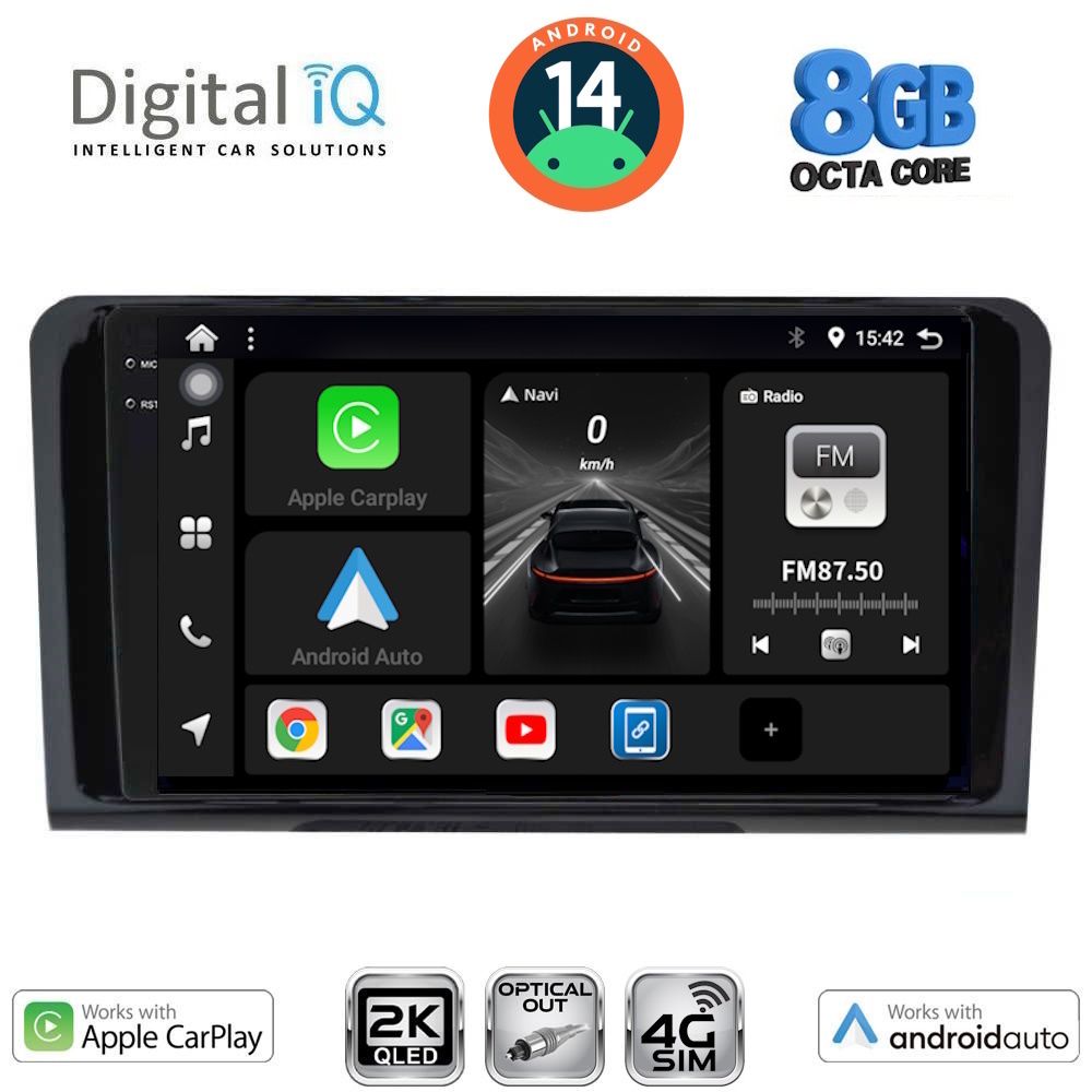 Βλησαρούλης Car Center - DIGITAL IQ BXK 20414_CPAA (9inc) MULTIMEDIA TABLET for MERCEDES ML (W164) – GL (X164) mod. 2005-2011
