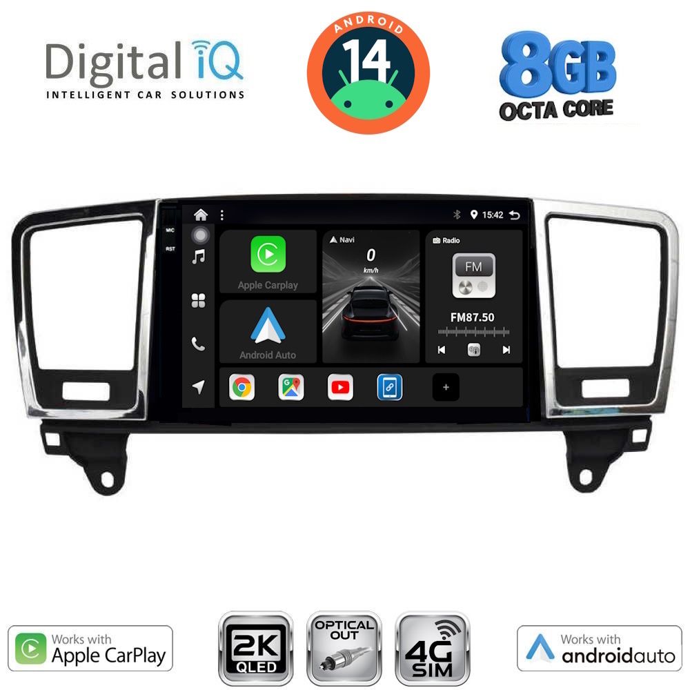 Βλησαρούλης Car Center - DIGITAL IQ BXK 20415_CPAA (9inc) MULTIMEDIA TABLET for MERCEDES ML (W166) – GL (X166) mod. 2011-2019