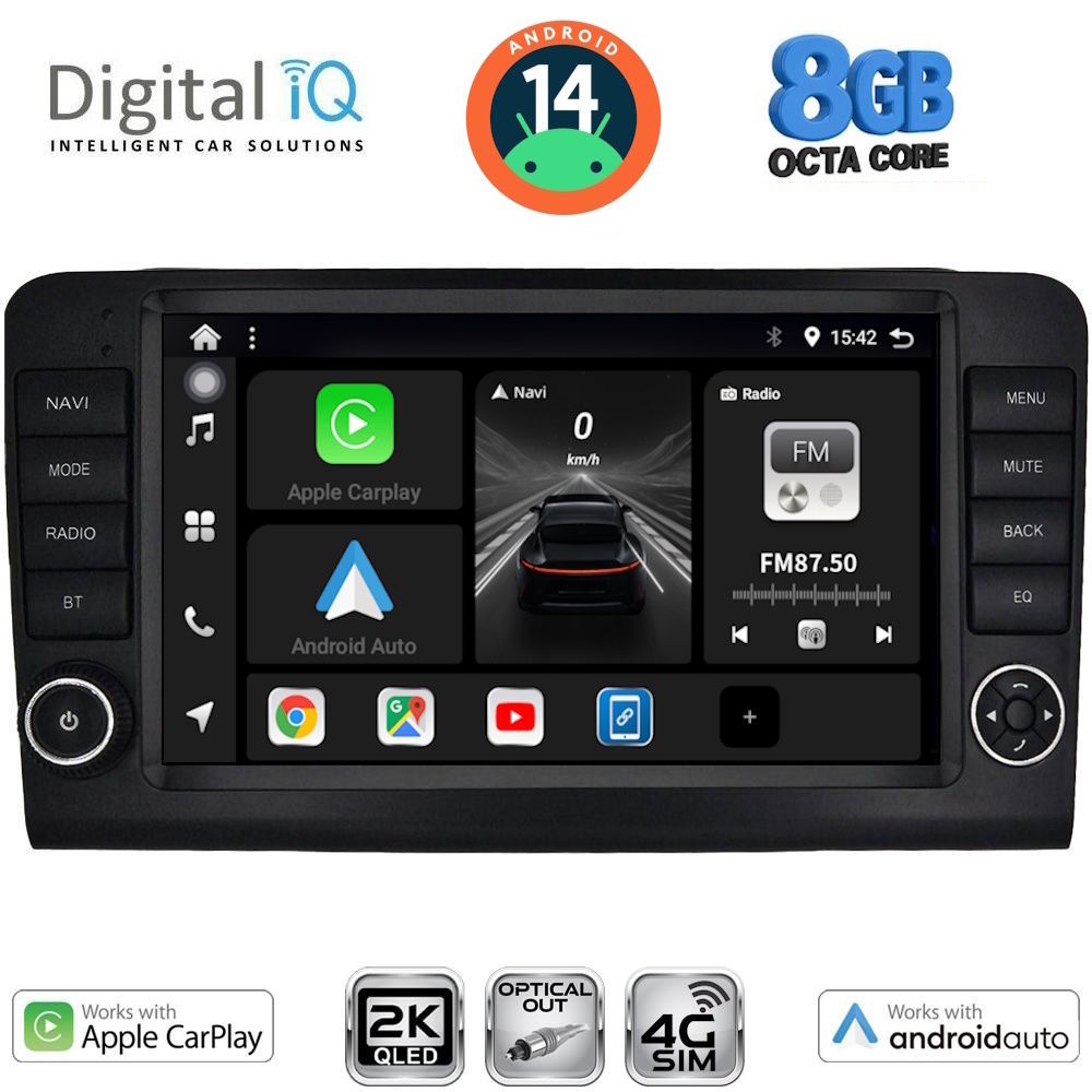 Βλησαρούλης Car Center - DIGITAL IQ BXK 20416_CPAA (9inc) MULTIMEDIA TABLET for MERCEDES ML (W164) – GL (X164) mod. 2005-2011