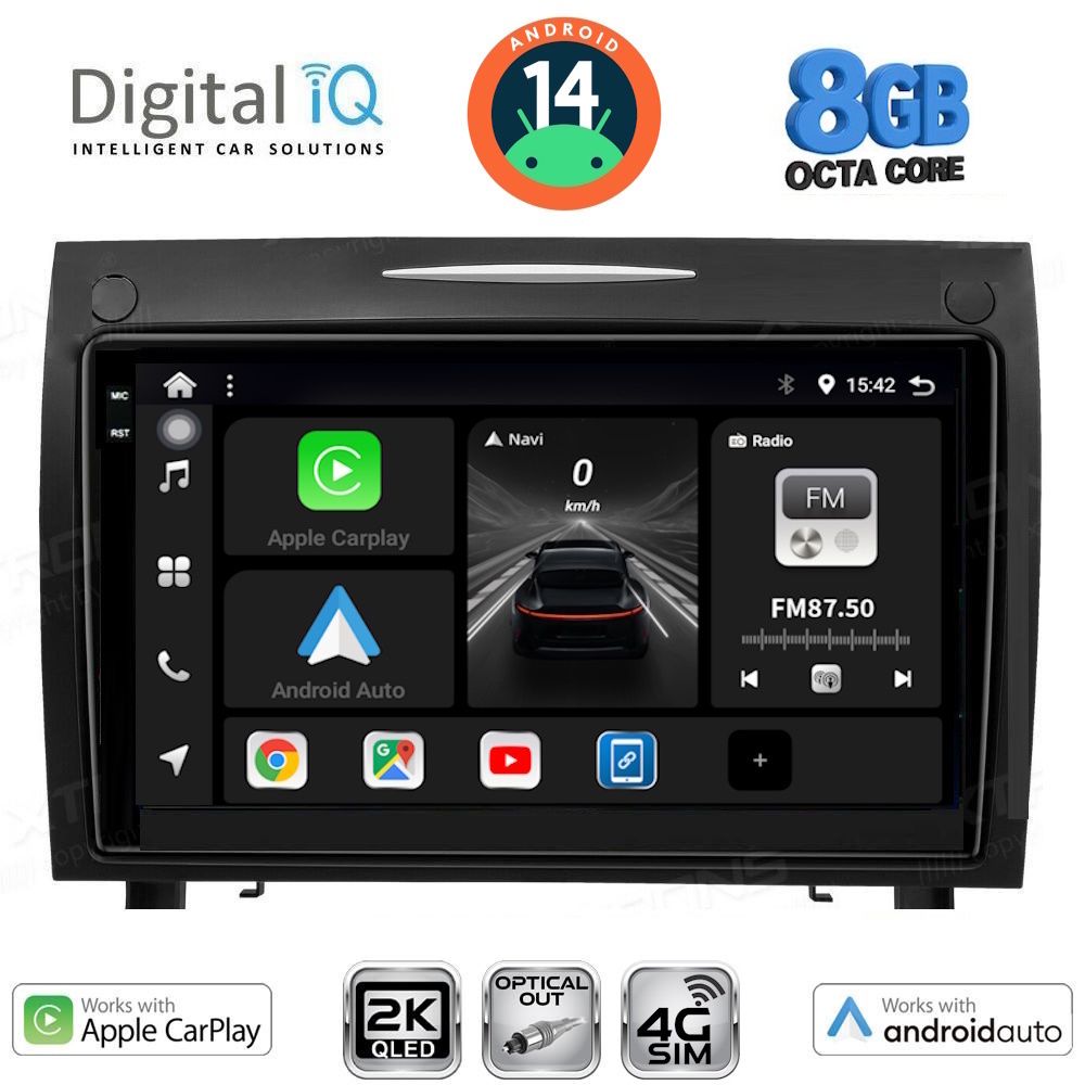 Βλησαρούλης Car Center - DIGITAL IQ BXK 20419_CPAA (9inc) MULTIMEDIA TABLET for MERCEDES SLK R171 mod. 2004-2010