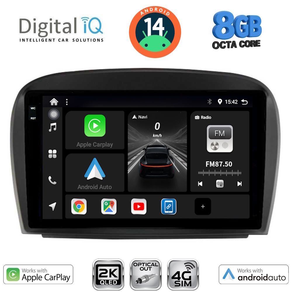 Βλησαρούλης Car Center - DIGITAL IQ BXK 20427_CPAA (9inc) MULTIMEDIA TABLET for MERCEDES SL (R230) FACELIFT mod. 2006-2012