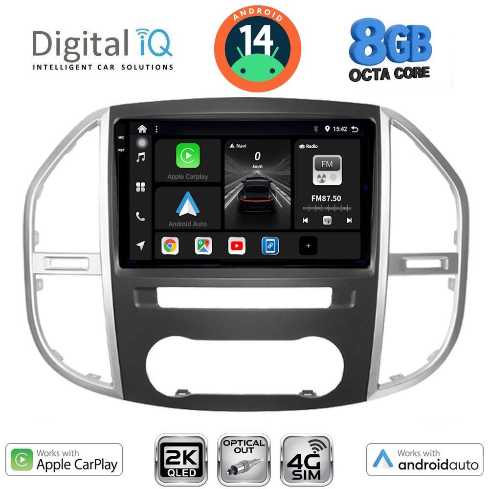 Βλησαρούλης Car Center - DIGITAL IQ BXK 20429_CPAA (10inc) MULTIMEDIA TABLET for MERCEDES VITO – VIANO  (W447) mod. 2015>
