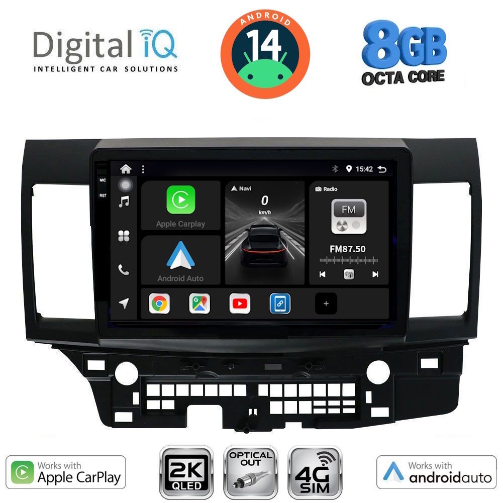 Βλησαρούλης Car Center - DIGITAL IQ BXK 20434_CPAA (10inc) MULTIMEDIA TABLET for MITSUBISHI LANCER mod. 2008>