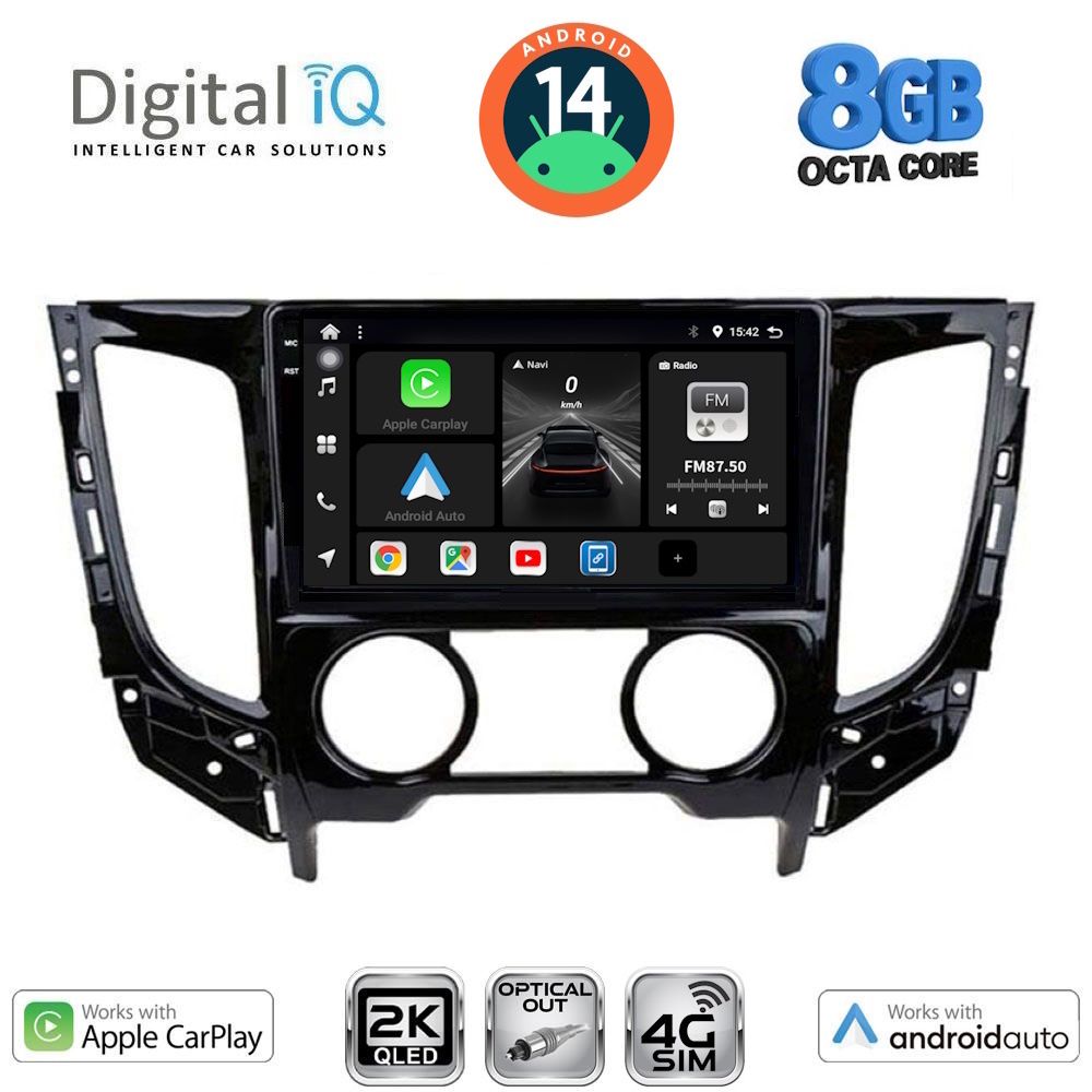 Βλησαρούλης Car Center - DIGITAL IQ BXK 20437_CPAA A/C (9inc) MULTIMEDIA TABLET for MITSUBISHI L200 mod. 2015> με A/C