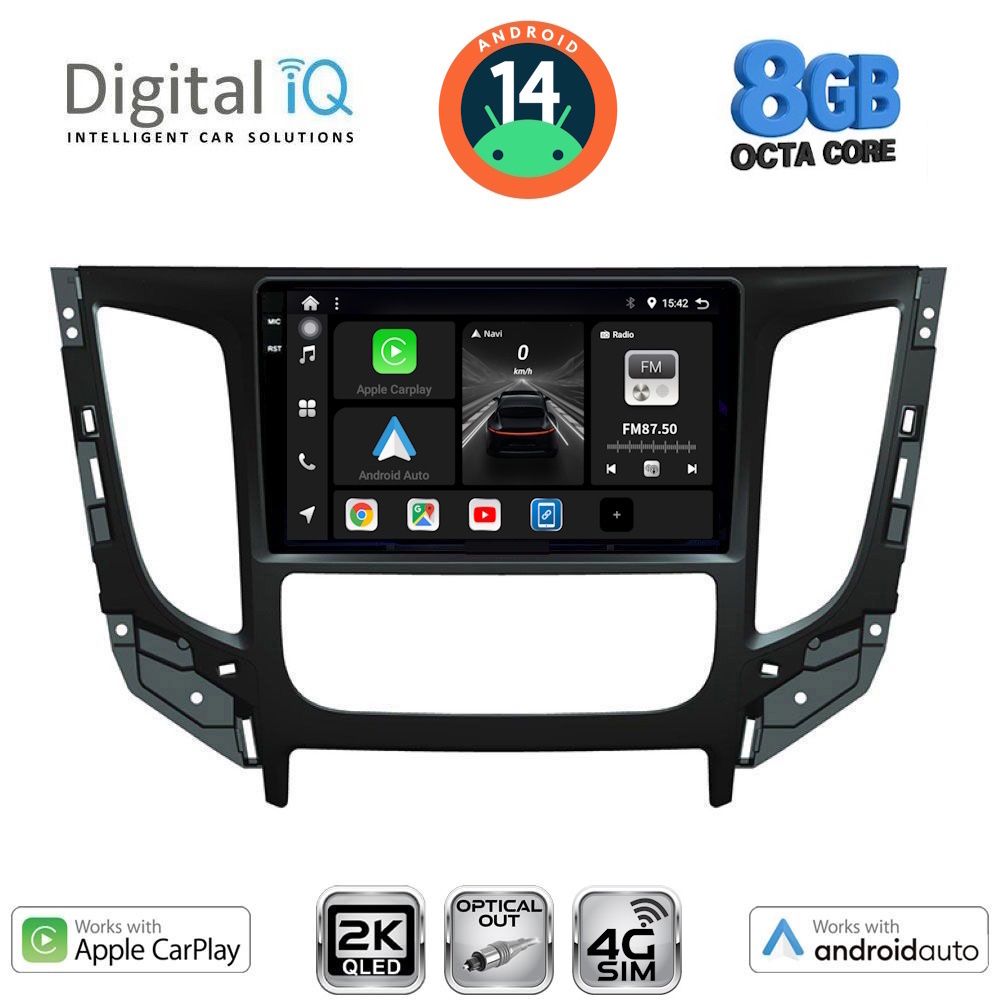 Βλησαρούλης Car Center - DIGITAL IQ BXK 20437_CPAA CLIMA (9inc) MULTIMEDIA TABLET for MITSUBISHI L200 mod. 2015>