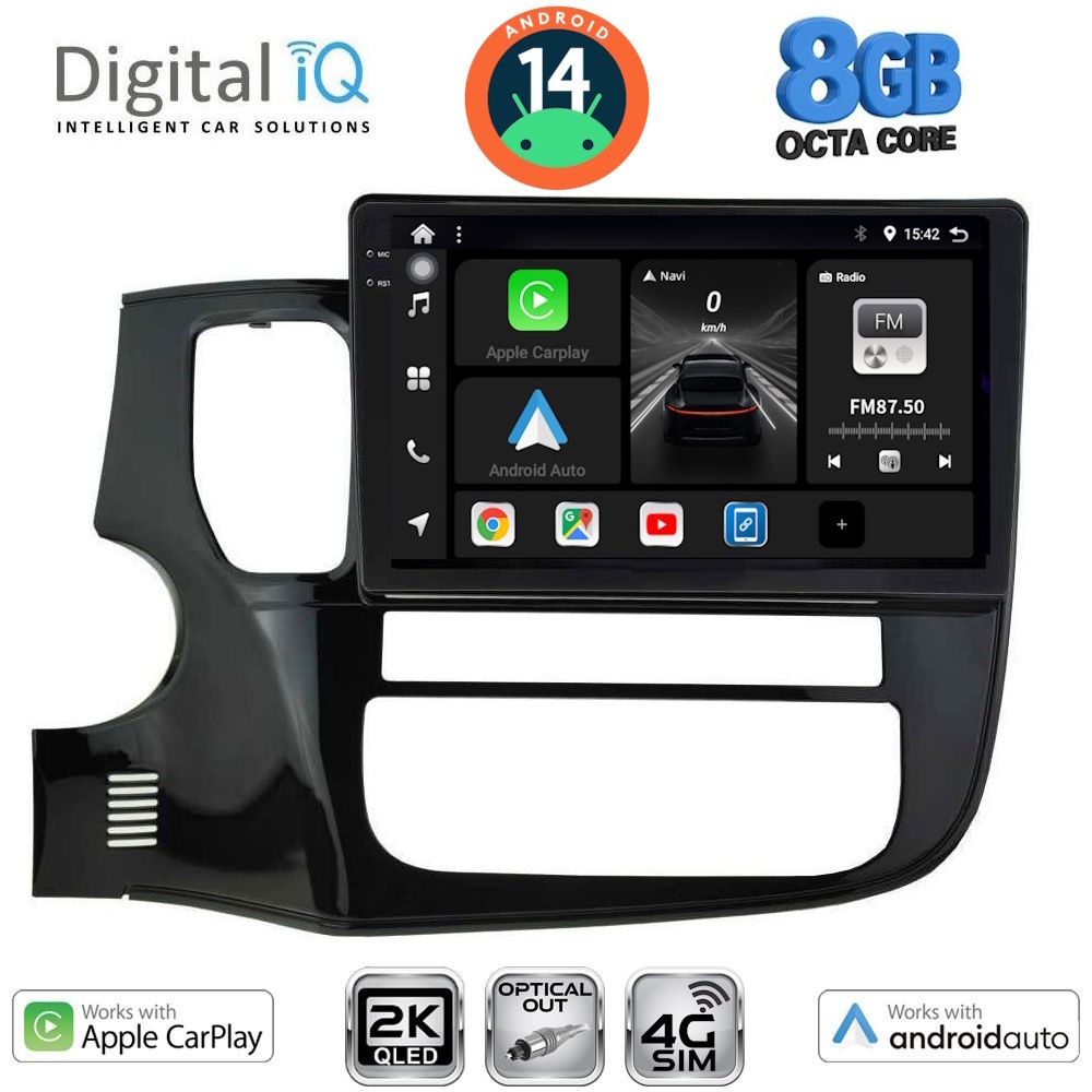 Βλησαρούλης Car Center - DIGITAL IQ BXK 20443_CPAA (10inc) MULTIMEDIA TABLET for MITSUBISHI OUTLANDER mod. 2013-2020