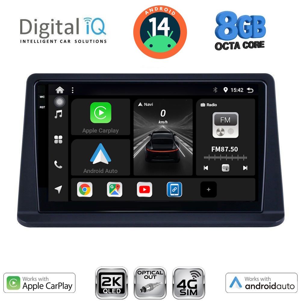 Βλησαρούλης Car Center - DIGITAL IQ BXK 20445_CPAA (9inc) MULTIMEDIA TABLET for MITSUBISHI PAJERO mod. 1999-2006