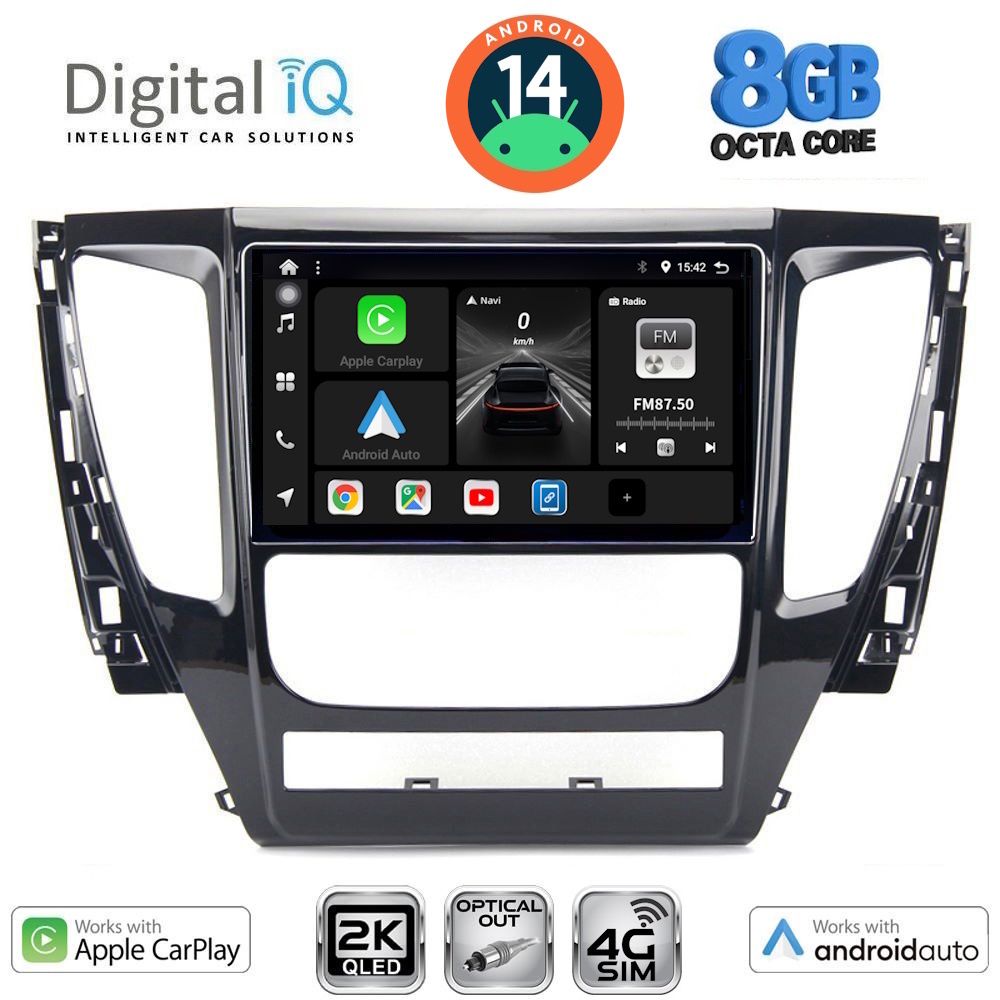 Βλησαρούλης Car Center - DIGITAL IQ BXK 20447A_CPAA (9inc) MULTIMEDIA TABLET for MITSUBISHI PAJERO mod. 2013-2020