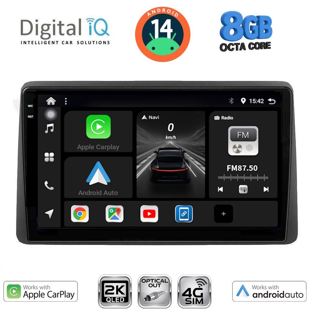 Βλησαρούλης Car Center - DIGITAL IQ BXK 20453_CPAA (10inc) MULTIMEDIA TABLET for NISSAN JUKE mod. 2021>