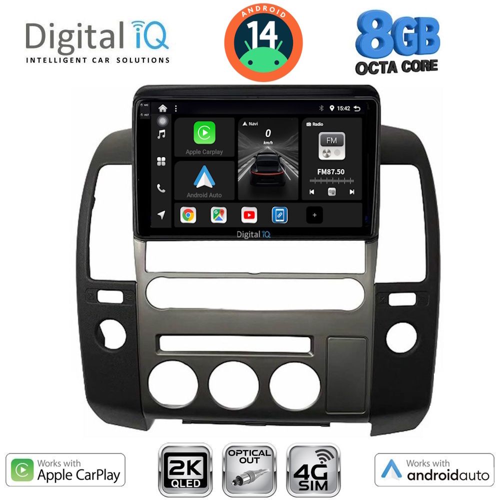 Βλησαρούλης Car Center - DIGITAL IQ BXK 20454_CPAA (ORIG.NAVI) (9inc) MULTIMEDIA TABLET for NISSAN NAVARA D40 mod. 2006-2011 με Original Navi