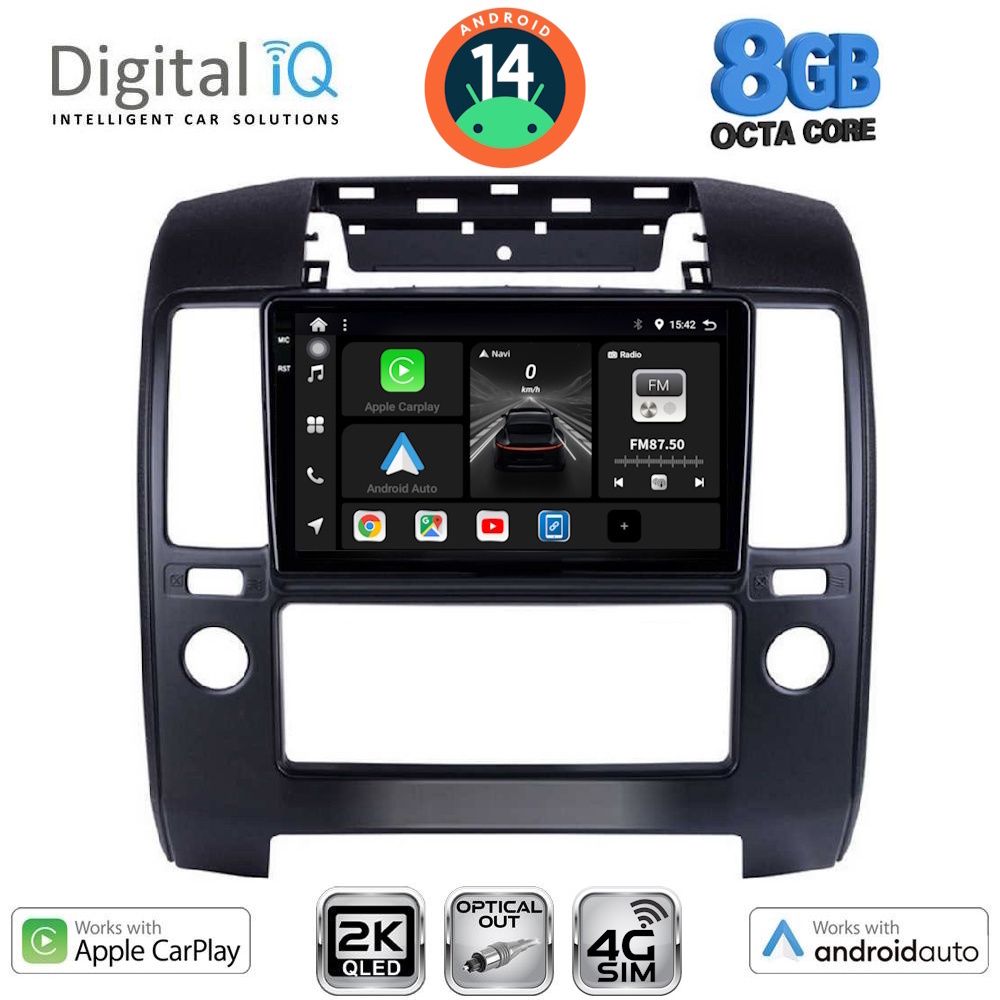 Βλησαρούλης Car Center - DIGITAL IQ BXK 20454_CPAA A/C (9inc) MULTIMEDIA TABLET for NISSAN NAVARA D40 mod. 2006-2011 με A/C