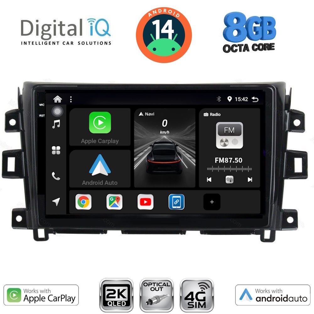Βλησαρούλης Car Center - DIGITAL IQ BXK 20456_CPAA (10inc) MULTIMEDIA TABLET for NISSAN NAVARA mod. 2016>