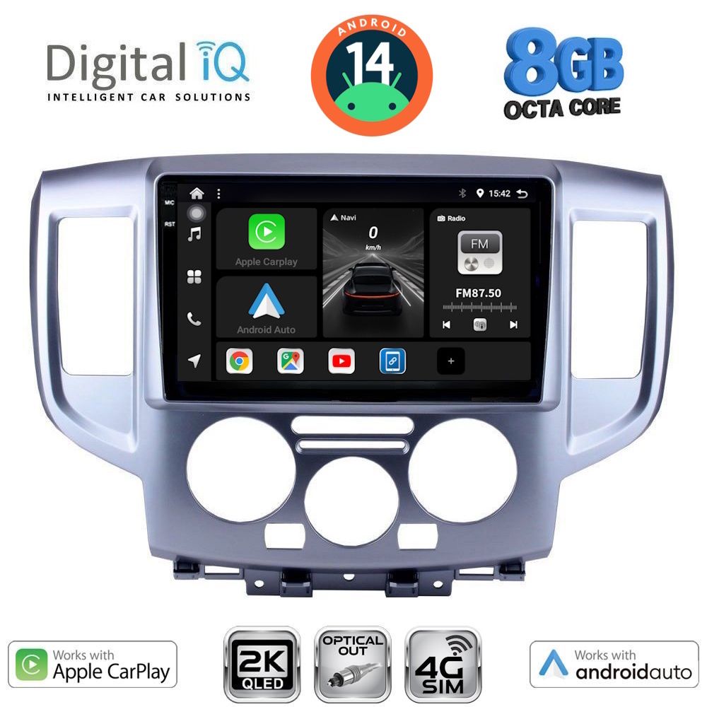 Βλησαρούλης Car Center - DIGITAL IQ BXK 20458_CPAA (9inc) MULTIMEDIA TABLET for NISSAN NV 200 mod. 2009>