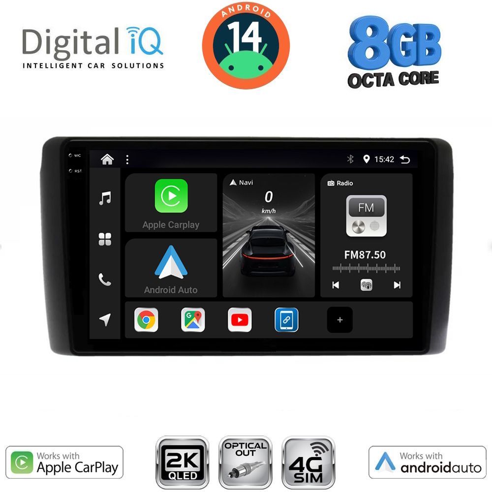 Βλησαρούλης Car Center - DIGITAL IQ BXK 20472_CPAA (9inc) MULTIMEDIA TABLET for NISSAN LEAF mod. 2009-2017