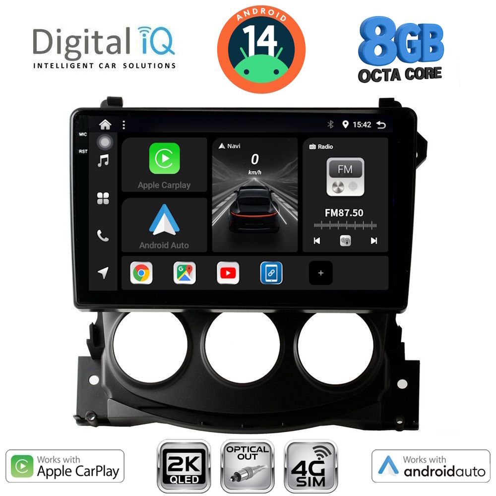 Βλησαρούλης Car Center - DIGITAL IQ BXK 20479_CPAA (9inc) MULTIMEDIA TABLET for NISSAN 370Z mod. 2009-2012