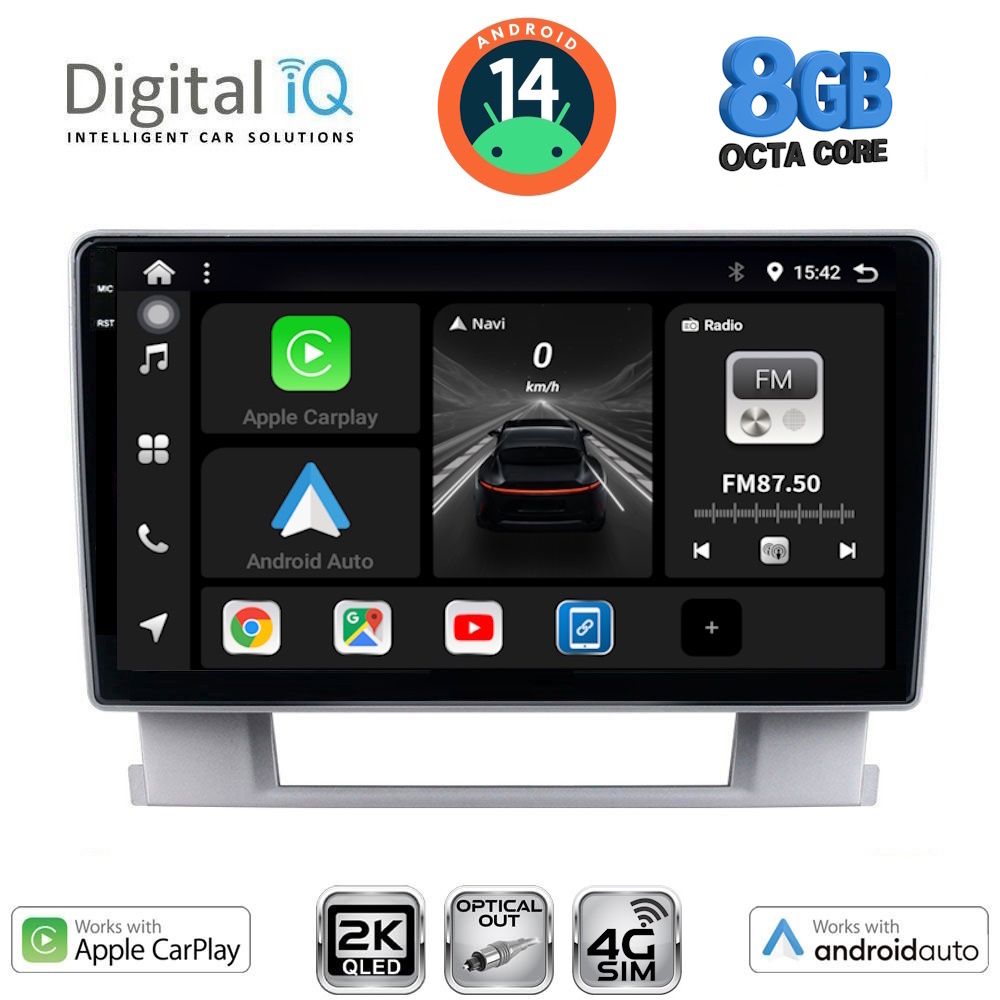 Βλησαρούλης Car Center - DIGITAL IQ BXK 20482_CPAA (9inc) MULTIMEDIA TABLET for OPEL ASTRA J mod.2010-2016
