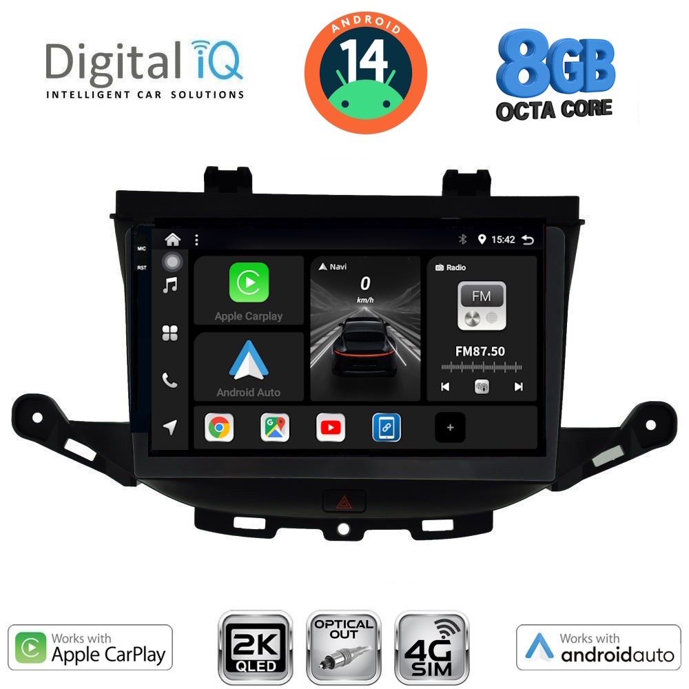 Βλησαρούλης Car Center - DIGITAL IQ BXK 20483_CPAA (9inc) MULTIMEDIA TABLET for OPEL ASTRA K mod. 2015>