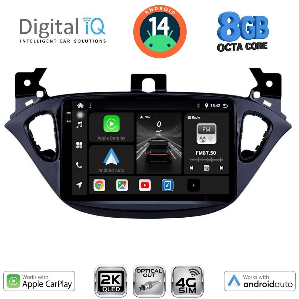 Βλησαρούλης Car Center - DIGITAL IQ BXK 20486_CPAA (9inc) MULTIMEDIA TABLET for OPEL ADAM - CORSA E  mod. 2014-2021